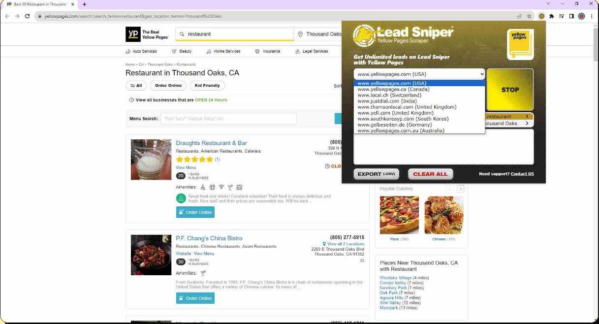 Leads-Sniper Yellow Pages Scraper